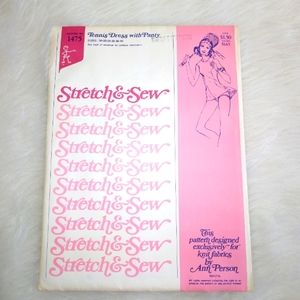STRETCH & SEW Tennis Dress w/Panty Bust 30-32-34-36-38-40 UNCUT Vintage